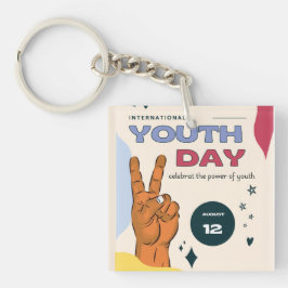 International youth day , August 12 ,  Schlüsselanhänger
