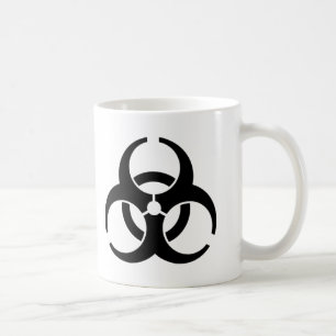 Internationale Biogefährdung-Warnsymbol Tasse