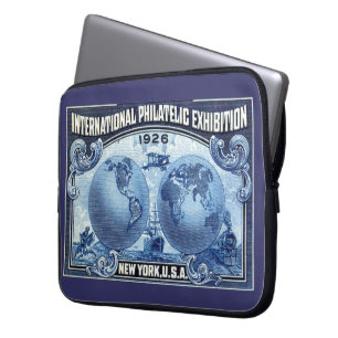 Internationale Briefmarkenausstellung New York 192 Laptopschutzhülle