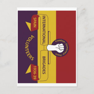 Internationale Brigaden Postkarte