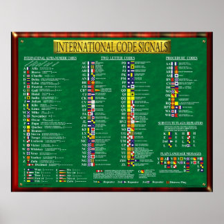 INTERNATIONALE CODE-UNTERZEICHNUNGEN POSTER