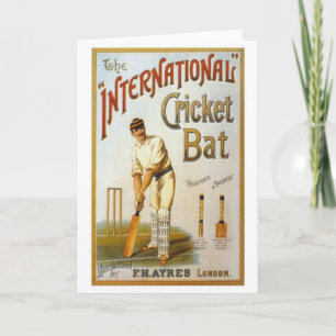 Internationale Cricket-Schläger Karte