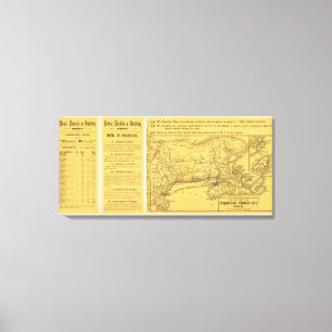 Internationale Dampfer-Wege, Neuschottland Leinwanddruck