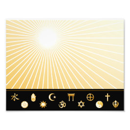 Internationale Faiths Fotodruck