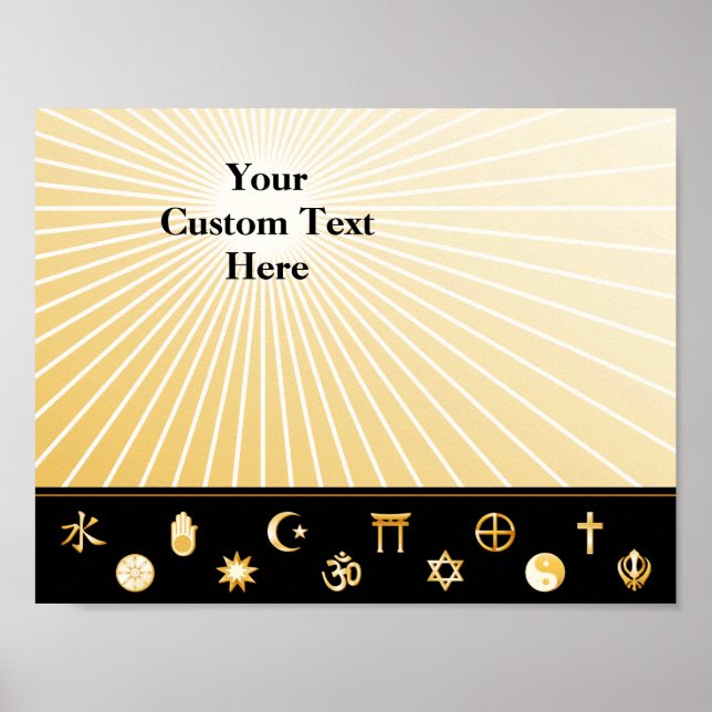 Internationale Faiths Poster (Vorne)