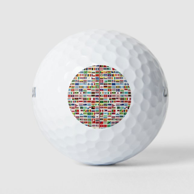 INTERNATIONALE FLAGEN GOLFBALL (Vorderseite)