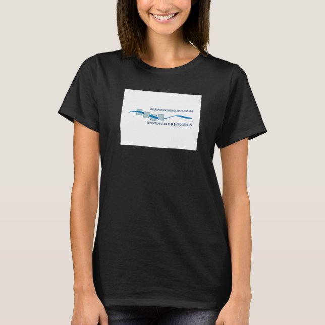 Internationale Flagge der Sava-Flussgebietskommiss T-Shirt (Vorderseite)