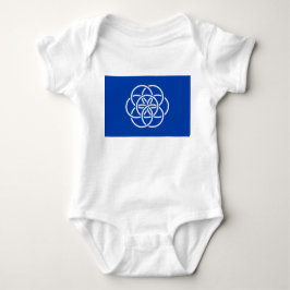 Internationale Flagge des Planeten Erde Baby Strampler