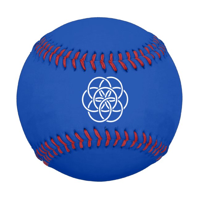 Internationale Flagge des Planeten Erde Baseball (Vorderseite)