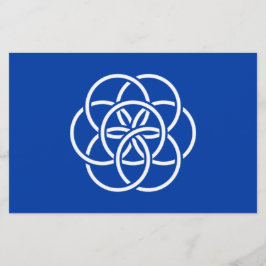 Internationale Flagge des Planeten Erde Briefpapier
