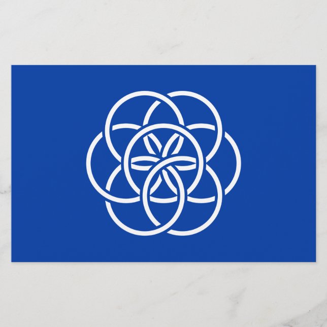 Internationale Flagge des Planeten Erde Briefpapier (Vorderseite)