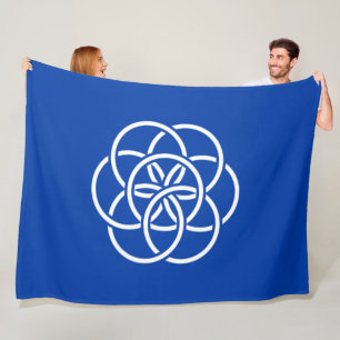 Internationale Flagge des Planeten Erde Fleecedecke