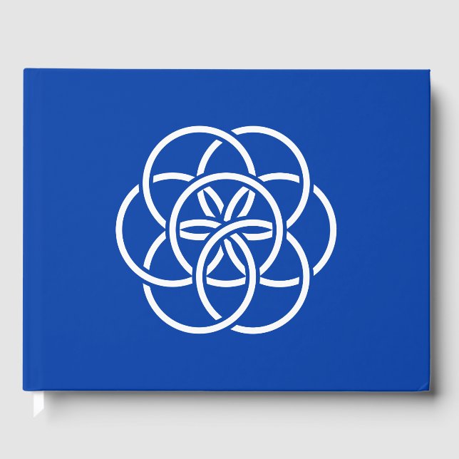Internationale Flagge des Planeten Erde Gästebuch (Vorderseite)