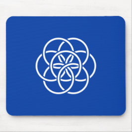 Internationale Flagge des Planeten Erde Mousepad