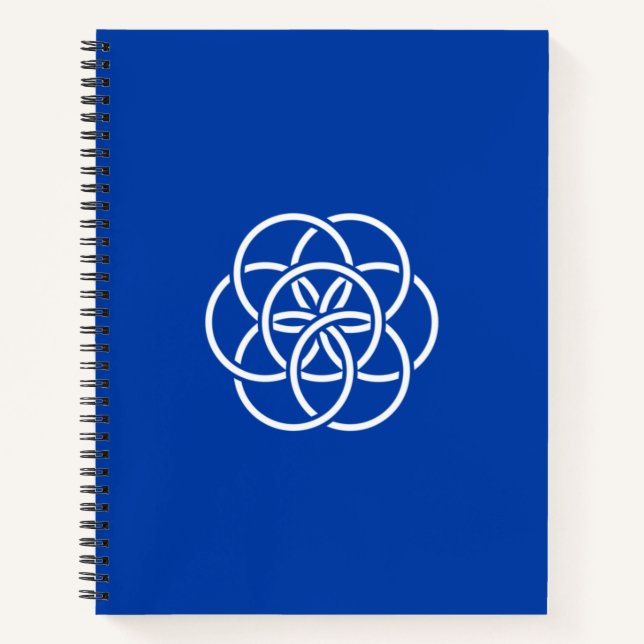 Internationale Flagge des Planeten Erde Notizbuch (Vorderseite)
