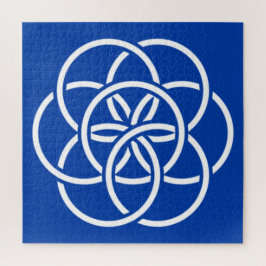 Internationale Flagge des Planeten Erde Puzzle