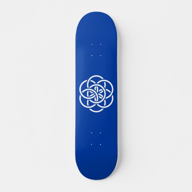 Internationale Flagge des Planeten Erde Skateboard (Vorne)