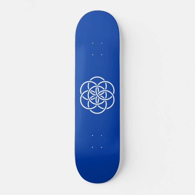 Internationale Flagge des Planeten Erde Skateboard (Vorderseite)