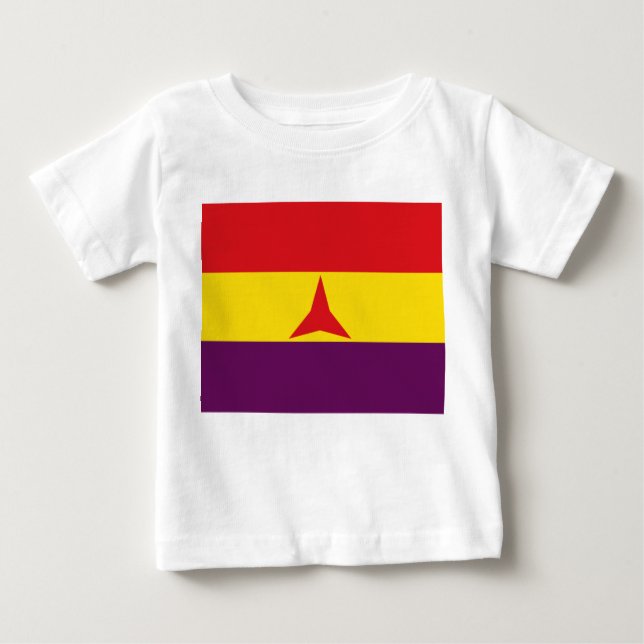Internationale Flagge (Ziviler Krieg Spaniens) Baby T-shirt (Vorderseite)
