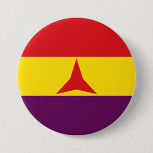 Internationale Flagge (Ziviler Krieg Spaniens) Button