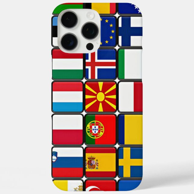 Internationale Flaggen Sammlung, Weltflaggen Case-Mate iPhone Hülle (Rückseite)