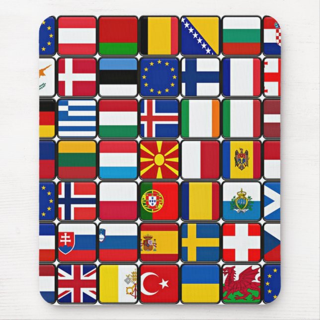 Internationale Flaggensammlung, Weltflaggen Mousepad (Vorne)