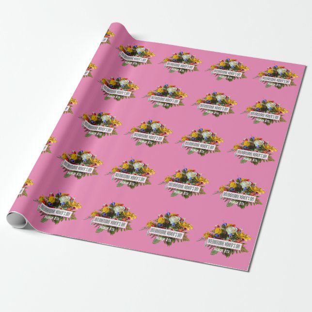 INTERNATIONALE FRAUEN - MÄRZ 8. GESCHENKPAPIER (Ungerollt)