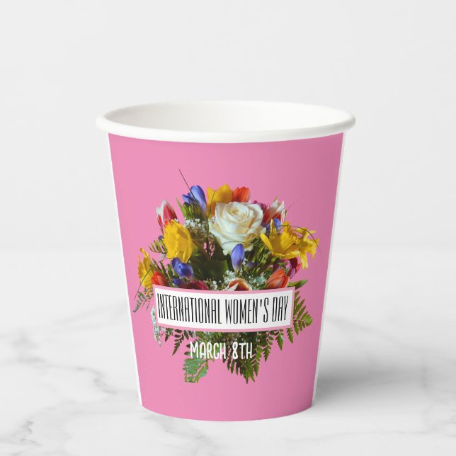 INTERNATIONALE FRAUEN - MÄRZ 8. PAPPBECHER (Vorderseite)