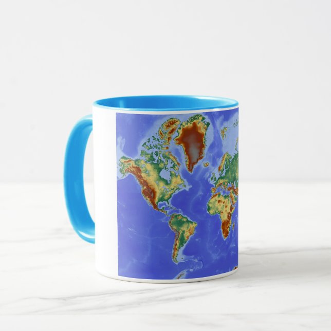 Internationale Karte für das Weltgebiet Tasse (Vorderseite Links)