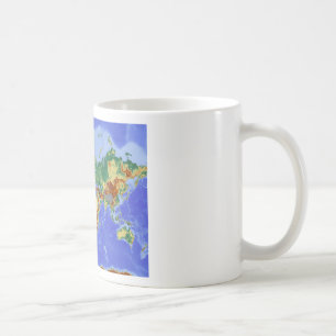 Internationale Karte für das Weltgebiet Tasse