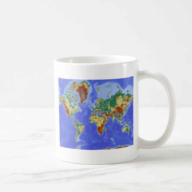 Internationale Karte für das Weltgebiet Tasse (Rechts)