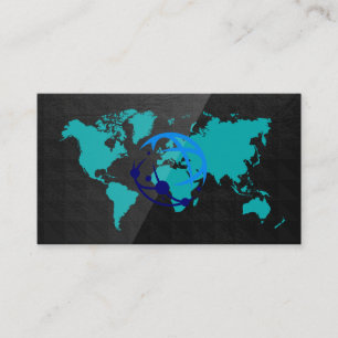 Internationale Karte   Logo für globale Verbindung