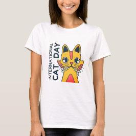 Internationale Katzen Tag Süße Katzenliebhaber T-S T-Shirt