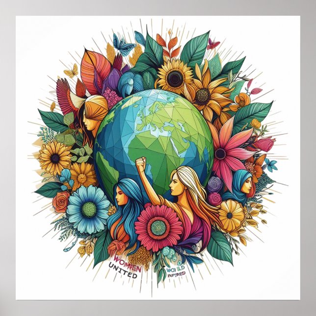 Internationale Kunst am Frauentag Poster (Vorne)