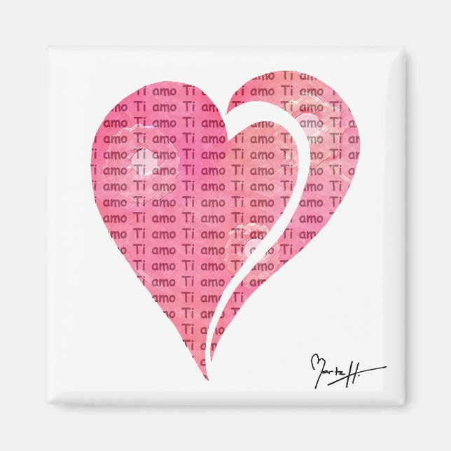 Internationale Liebe - Italienisch Magnet (Vorne)