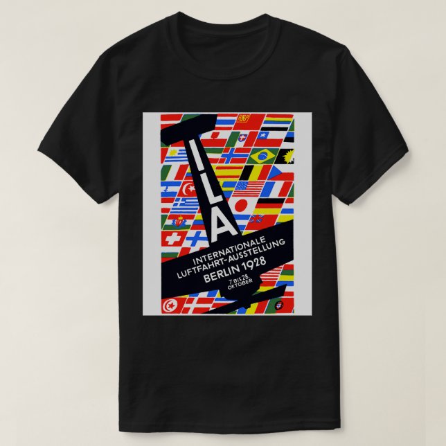Internationale Luftfahrtausstellung 1928 T-Shirt (Design vorne)