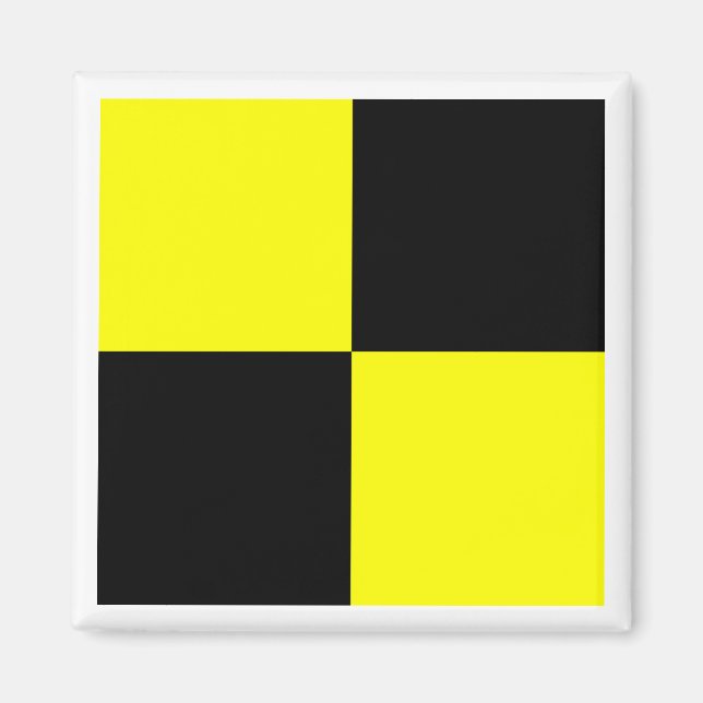 Internationale maritime Signalflagge LIMA Magnet (Vorne)