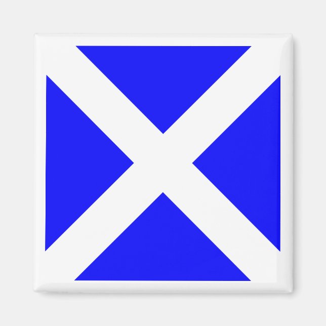 Internationale maritime Signalflagge MIKE Magnet (Vorne)