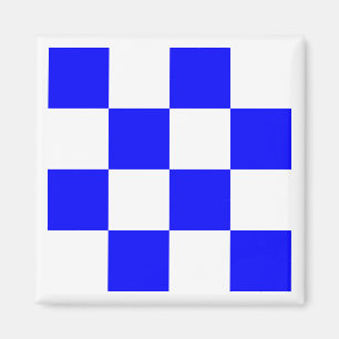 Internationale maritime Signalflagge NOVEMBER Magnet