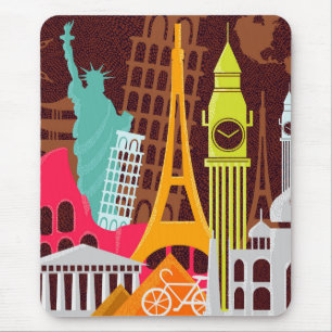 Internationale Monumente Mousepad