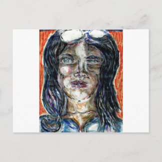 Internationale Mysteriemfrau Postkarte