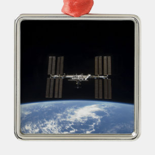 Internationale Raumstation 10 Silbernes Ornament