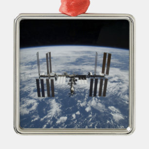 Internationale Raumstation im Orbit Ornament Aus Metall
