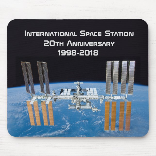 Internationale Raumstation ISS 20 Jahre alt Mousepad (Vorne)