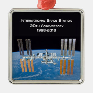 Internationale Raumstation ISS 20 Jahre alt Ornament Aus Metall