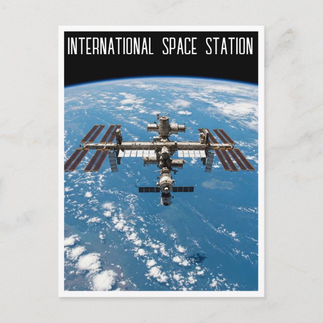 Internationale Raumstation Postkarte (Vorderseite)