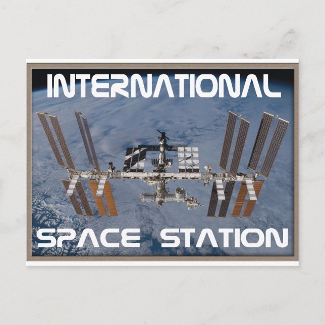 Internationale Raumstation Postkarte (Vorderseite)