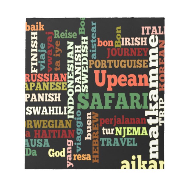 Internationale Reisegespräche Notizblock (Vorderseite)