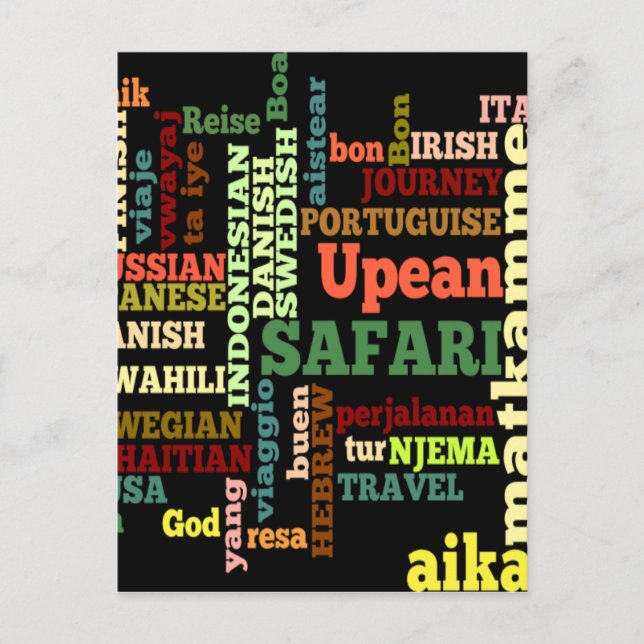 Internationale Reisegespräche Postkarte (Vorderseite)