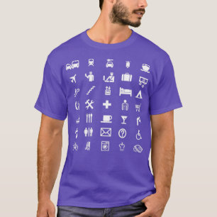 Internationale Reisezeichen in WHITE T-Shirt
